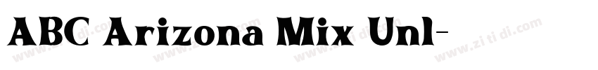 ABC Arizona Mix Unl字体转换